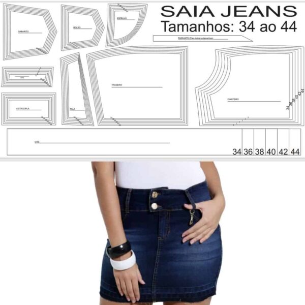 Falda Jeans