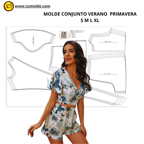 Molde conjunto verano mujer