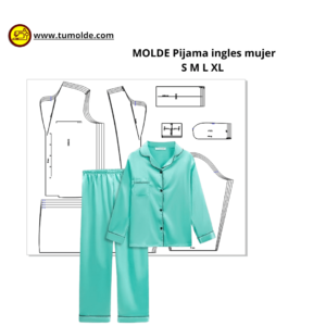 MOLDE PIJAMA INGLESES MUJER